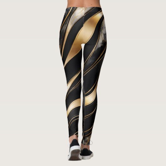 Luxury Abstract Marble Leggings (Rückseite)