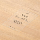 Luxury Acrylic Wedding Invitation | Clear, Custom Acryleinladungen (Ablage )