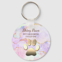 Luxury Agate Glitzer Dog Paw Pet Grooming