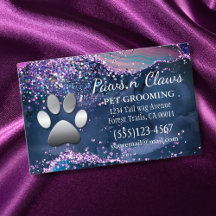 Luxury Agate Glitzer Dog Paw Pet Grooming