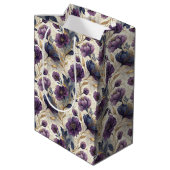 Luxury alcohol ink tiled pattern  mittlere geschenktüte (Rückseite Schrägansicht)