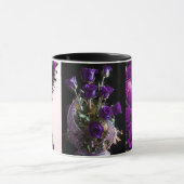 Luxury Amethyst Heart and Purple Roses Coffee Mug Tasse (Zentrum)