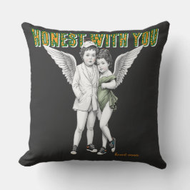 Luxury Angel Couple Art Collection Throw Pillow Kissen
