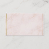 Luxury Appointment Reminder Card – Blush Marble Terminkarte (Rückseite)
