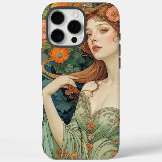 	Luxury Art Nouveau iPhone Accessory Case-Mate iPhone Hülle (Rückseite)