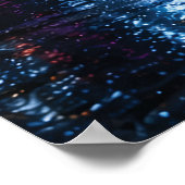 Luxury Autonomous Office Pod in Cyberpunk City  Poster (Ecke)