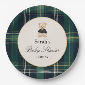 Luxury Baby Shower Boy Pappteller (Vorderseite)