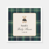 Luxury Baby Shower Boy Serviette (Vorderseite)