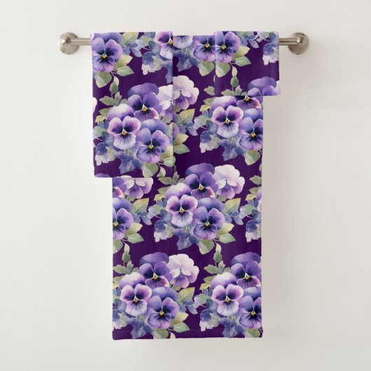 Luxury Bath Towel Set | Pamper Yourself w/ Flowers (Insitu)