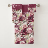 Luxury Bath Towel Set | Pamper Yourself w/ Flowers (Insitu)