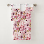 Luxury Bath Towel Set | Pamper Yourself w/ Flowers (Insitu)