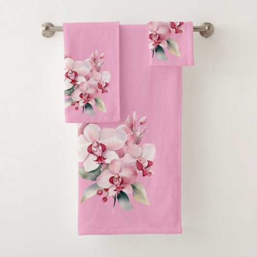 Luxury Bath Towel Set | Pamper Yourself w/ Flowers (Insitu)