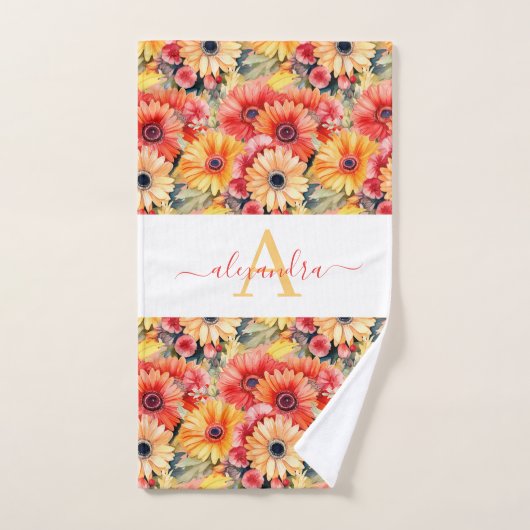 Luxury Bath Towel Set | Pamper Yourself w/ Flowers (Handtuch)