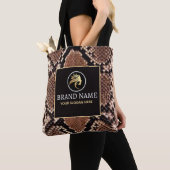 Luxury Beauty Branding Brown Python Snake Skin Tasche (Von Nahem)