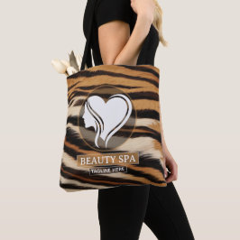 Luxury Beauty Spa Logo Elegant Tiger Print Salon  Tasche