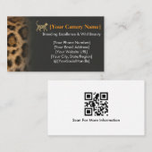 Luxury Bengal Cat Cattery Customizable  Visitenkarte (Vorne/Hinten)