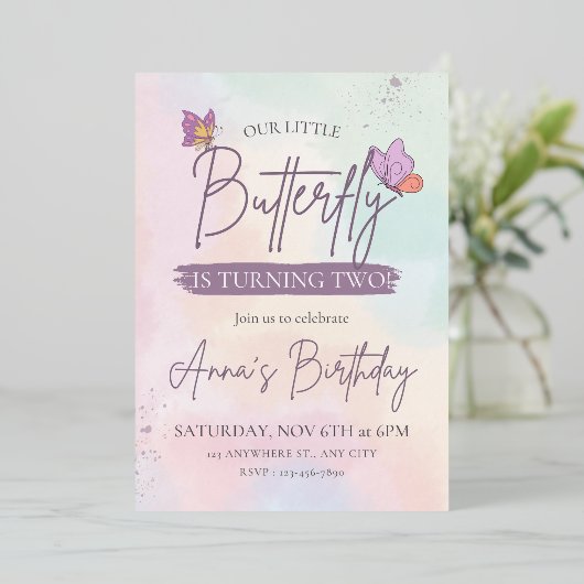 Luxury Birthday Einladung (Stehend vorne)