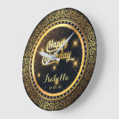 Luxury birthday Wall Clock With light effects Große Wanduhr (Winkel)