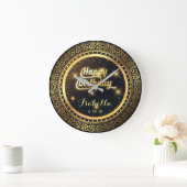 Luxury birthday Wall Clock With light effects Große Wanduhr (Zuhause)