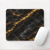 Luxury Black and Gold Marble Mouse Pad Mousepad (Mit Mouse)
