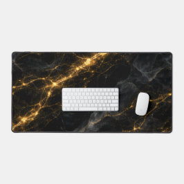 Luxury Black and Gold Marble Mouse Pad Schreibtischunterlage