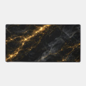 Luxury Black and Gold Marble Mouse Pad Schreibtischunterlage (Vorderseite)