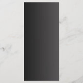 Luxury Black and Gold Wedding Menu Card Menükarte (Rückseite)