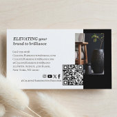 Luxury Black Elegant Photo Layout Real Estate Visitenkarte