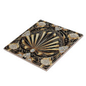 Luxury Black & Gold Art Deco Ceramic Tile  Fliese (Seite)
