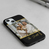 Luxury Black & Gold Custom Family Photo Keepsake Case-Mate iPhone Hülle