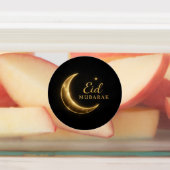 Luxury Black & Gold Eid Mubarak Stickers– Elegant Etiketten (Befestigt)