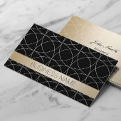 Luxury Black & Gold Interpreter Visitenkarte