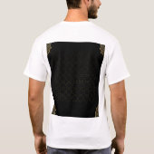 Luxury Black & Gold Muslim Wedding T-Shirt (Rückseite)