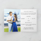 Luxury Black & Gold Wax Seal Wedding Invitation Karte (Innenseite)