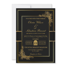LUXURY BLACK & GOLD WEDD
