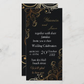 luxury  Black Invitation (Vorne/Hinten)