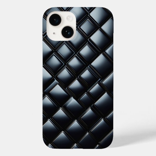 Luxury Black Metallic Diamond Phone Case - Sleek  (Rückseite)