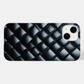 Luxury Black Metallic Diamond Phone Case - Sleek  (Rückseite (Horizontal))