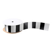 Luxury Black & White Stripes Gift Wrapping Satinband