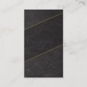 Luxury Blank Appointment Card – Black & Gold Terminkarte (Vorderseite)