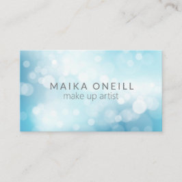 Luxury Blue Bokeh Glitzer Social Media Visitenkarte