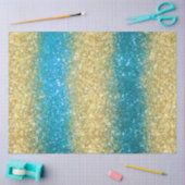 Luxury Blue Gold Glitzer Seidenpapier (Basteln)