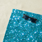Luxury Blue Gold Glitzer Strandtuch (Beispiel)