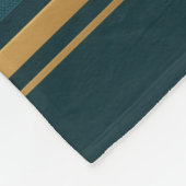 Luxury Blue Green Gold Stripe Gift Wrap Pattern Fleecedecke (Ecke)