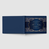 Luxury Blue Wedding Guestbook Gästebuch (Voll)