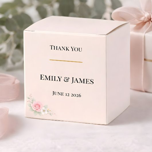 Luxury Blush Wedding  Geschenkschachtel