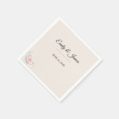 Luxury Blush Wedding Serviette (Ecke)