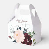 Luxury Boho farbenfrohe Blumenhochzeit Geschenkschachtel (Vorderseite)