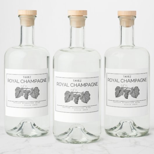Luxury Bottle Label Design Alkoholflaschenetikett (Flaschen)