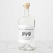 Luxury Bottle Label Design Alkoholflaschenetikett (Vorderseite)